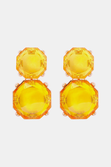 Barbara | Chunky Drop Dangle Studs - 101300621582726 - Jewellery - Ivory & White