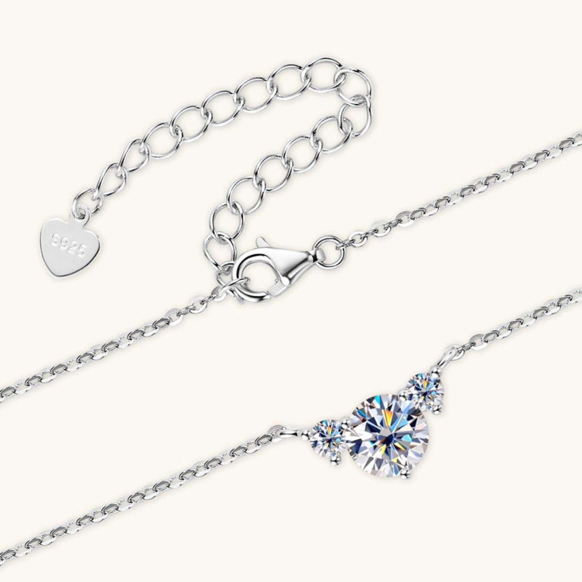 Beatrice | Moissanite Necklace - 100500915341946 - Jewellery - Ivory & White