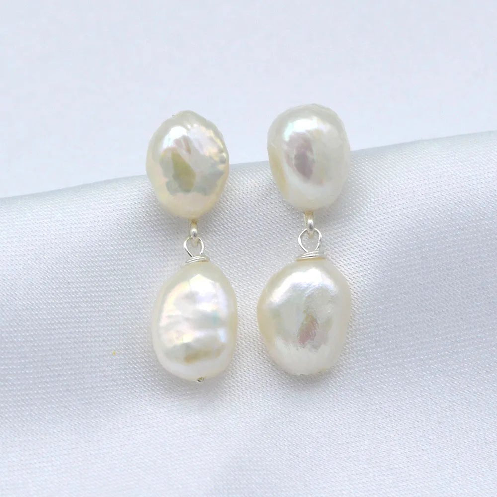 Bethany| Pearl Drop Stud Earrings - White - 200001034:361188white - Jewellery - Ivory & White