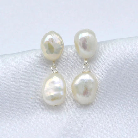 Bethany| Pearl Drop Stud Earrings - White - 200001034:361188white - Jewellery - Ivory & White