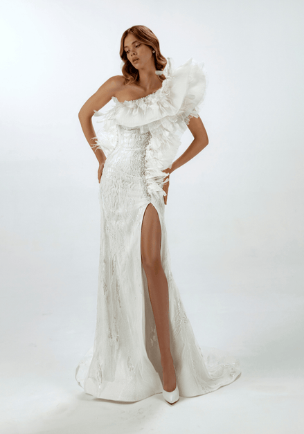 Billie - Wedding Dress - Ivory & White