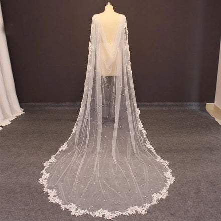Bonita - 14:200002130;5:361385400cm - Bridal Veil - Ivory & White