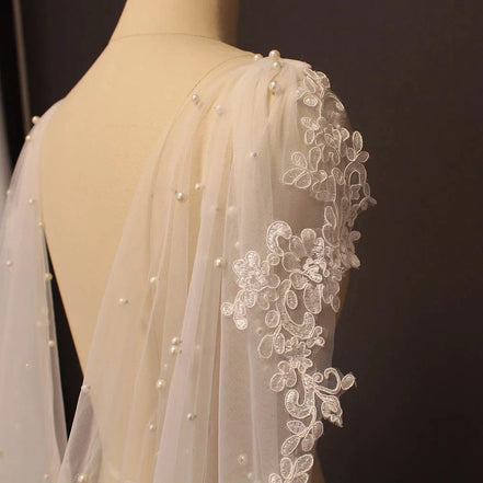 Bonita - 14:200002130;5:361385400cm - Bridal Veil - Ivory & White