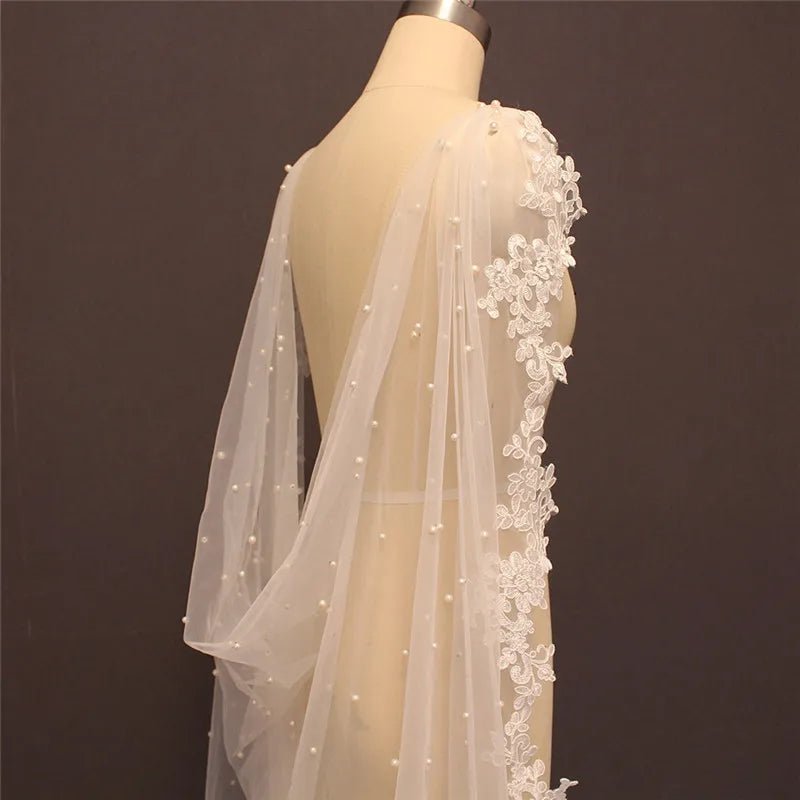 Bonita - 14:200002130;5:361385400cm - Bridal Veil - Ivory & White
