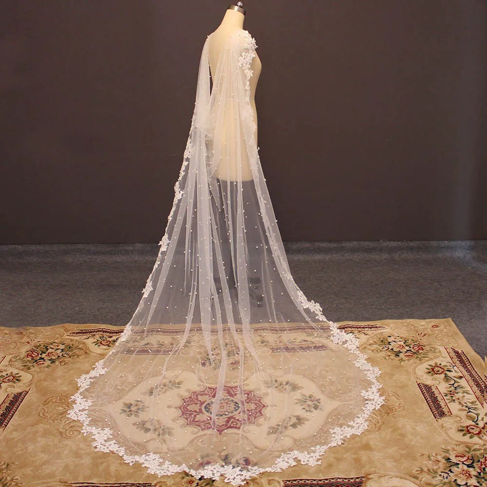Bonita - 14:200002130;5:361385400cm - Bridal Veil - Ivory & White