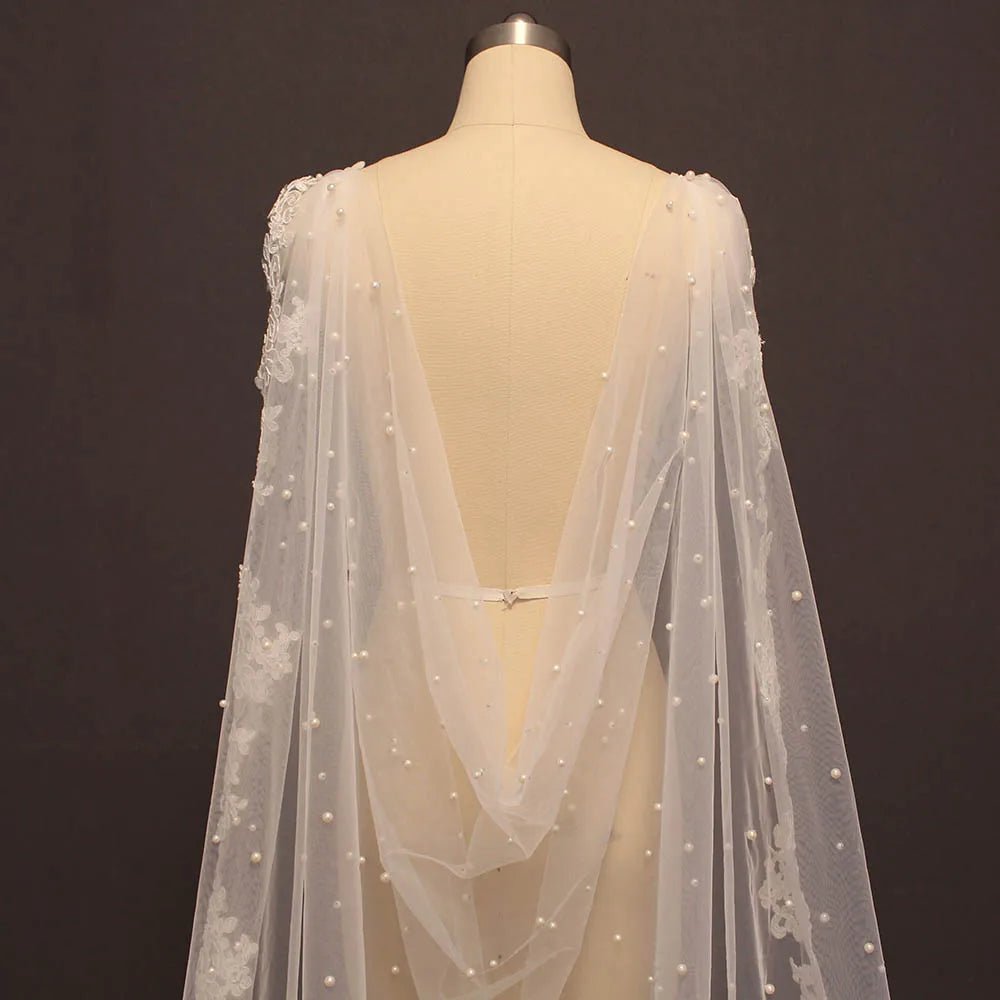 Bonita - 14:200002130;5:361385400cm - Bridal Veil - Ivory & White