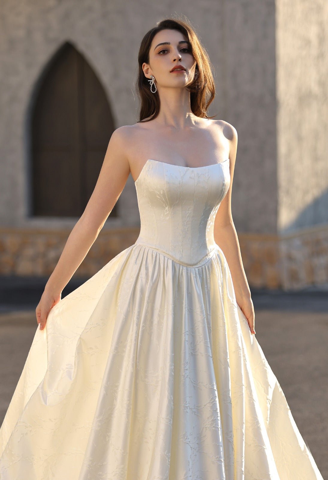 Bonnie -  - Wedding Dress - Ivory & White