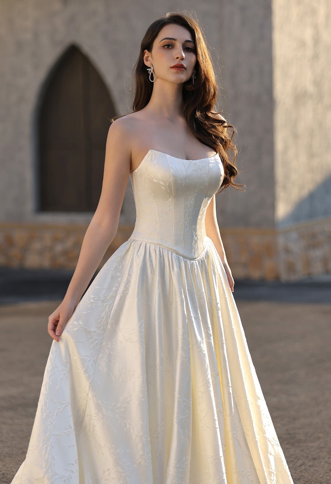 Bonnie -  - Wedding Dress - Ivory & White