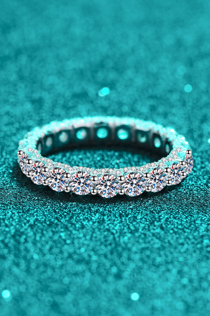 Olive Moissanite Ring