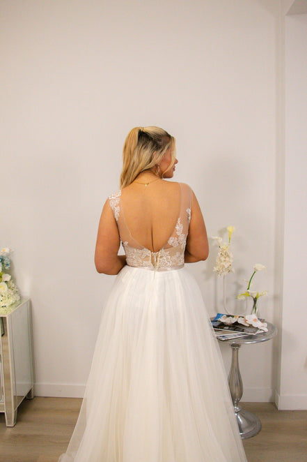 Chandler -  - Wedding Dress - Ivory & White