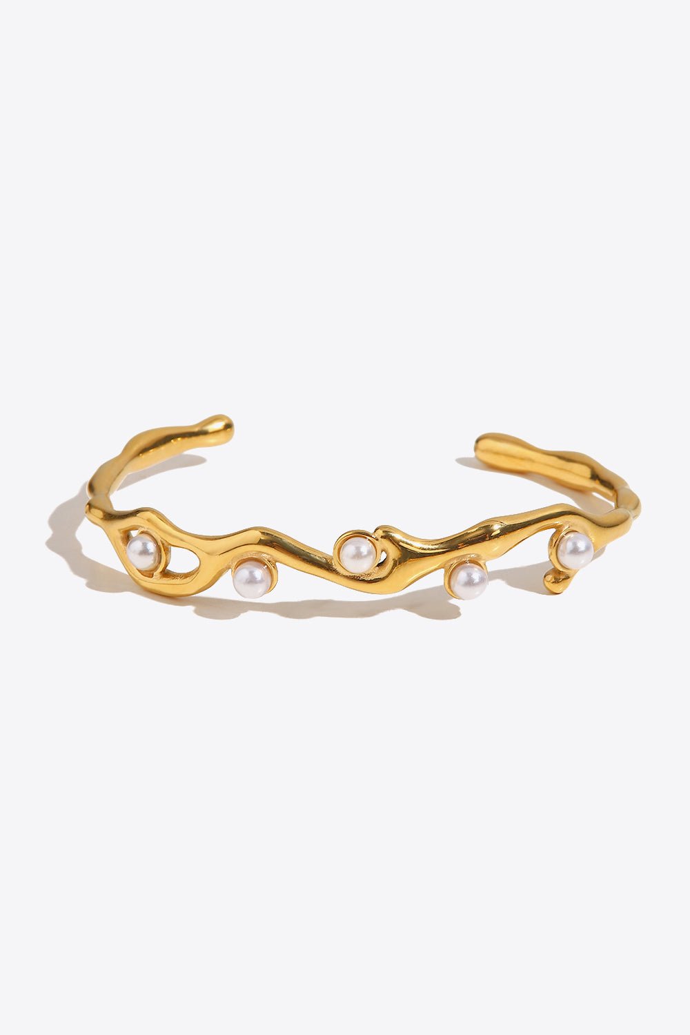 Charlotte | Asymmetric Bracelet - 101300663420131 - Jewellery - Ivory & White