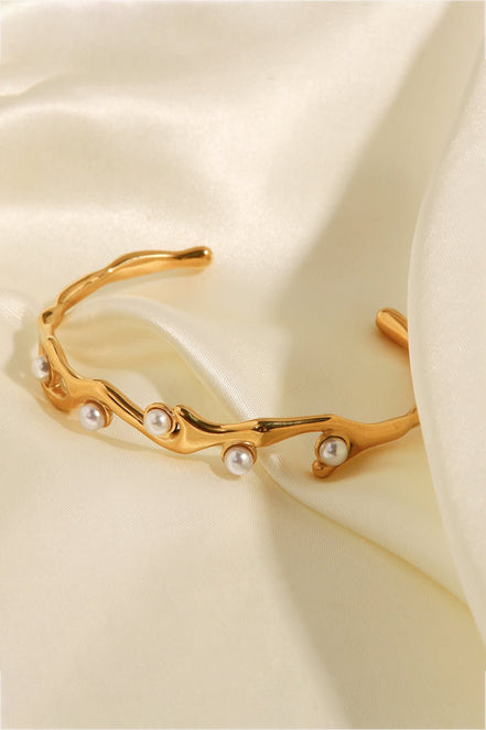 Charlotte | Asymmetric Bracelet - 101300663420131 - Jewellery - Ivory & White