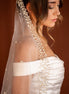 Colette | Pearl Framed Veil - 14:200002130;200000063:100014131 - Bridal Veil - Ivory & White