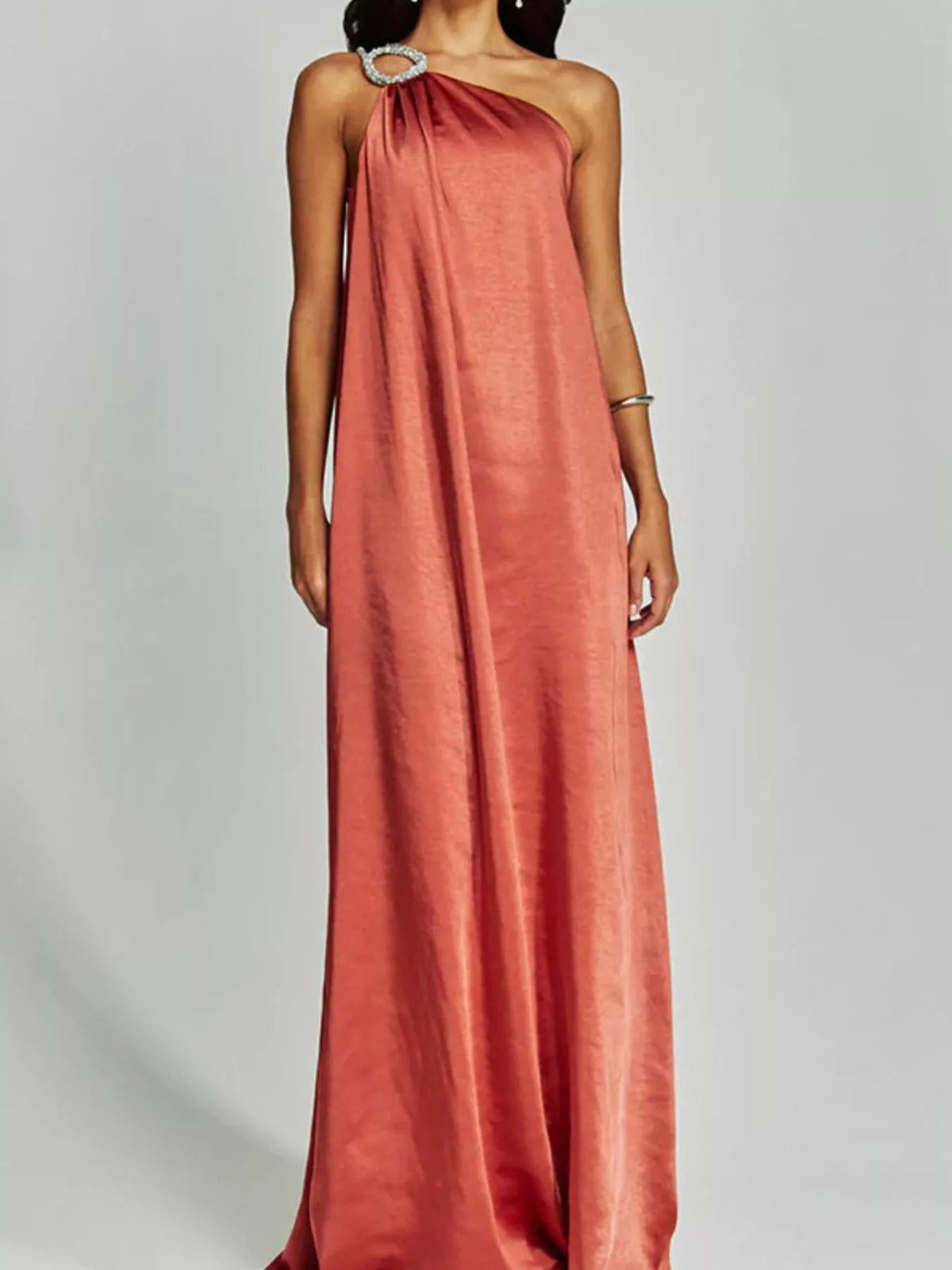 Coral - 100100411501997 - Bridesmaid Dress - Ivory & White