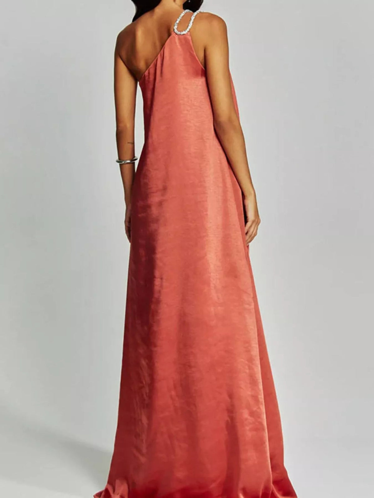 Coral - 100100411501997 - Bridesmaid Dress - Ivory & White