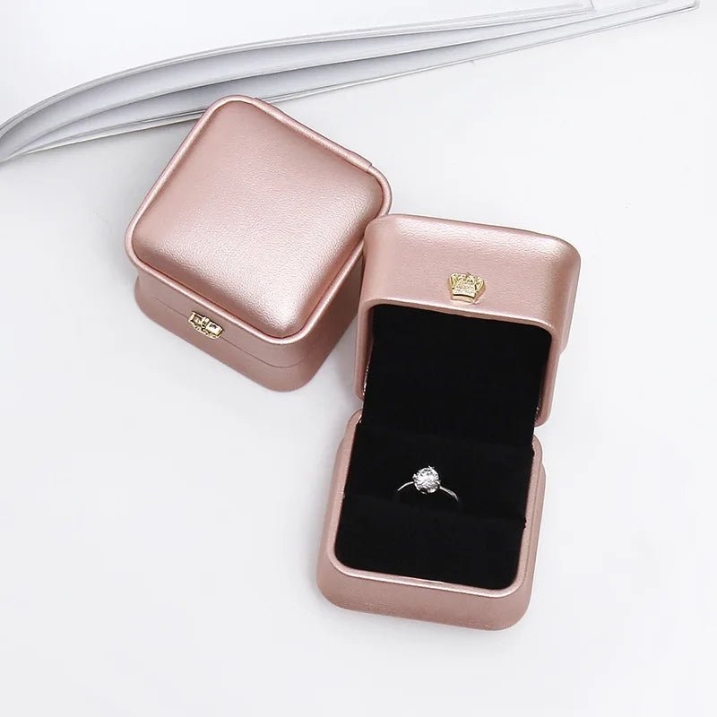 Crown Clasp Jewellery Box - 14:10rose gold;5:2000047635.8x5.8x4.5cm - Bridal Accessories - Ivory & White