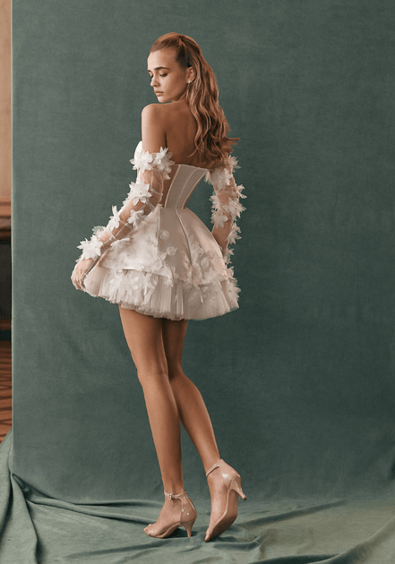 Daisy - Wedding Dress - Ivory & White