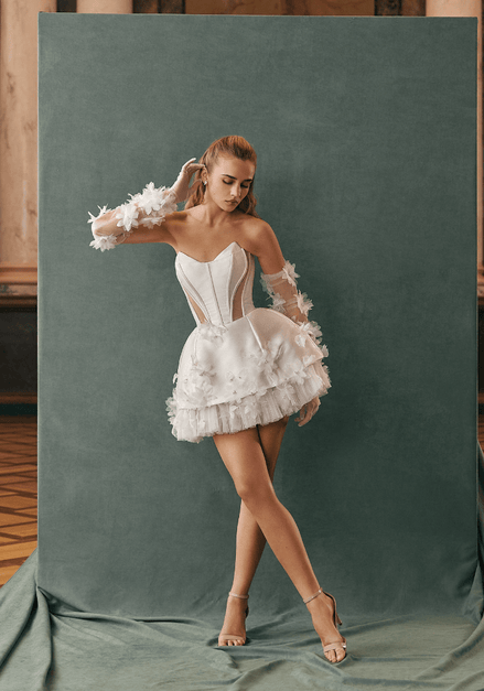 Daisy - Wedding Dress - Ivory & White