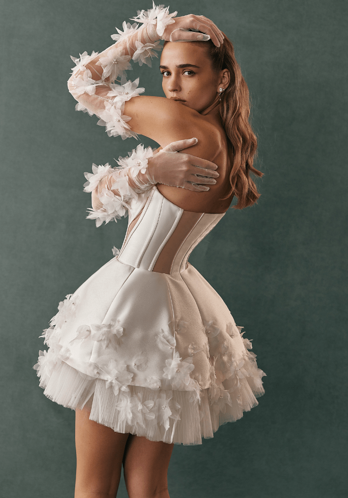 Daisy - Wedding Dress - Ivory & White