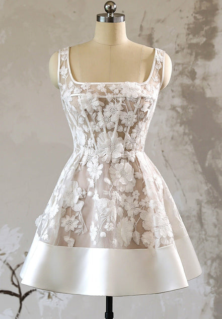 Deborah - Wedding Dress - Ivory & White