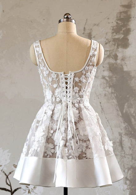 Deborah - Wedding Dress - Ivory & White