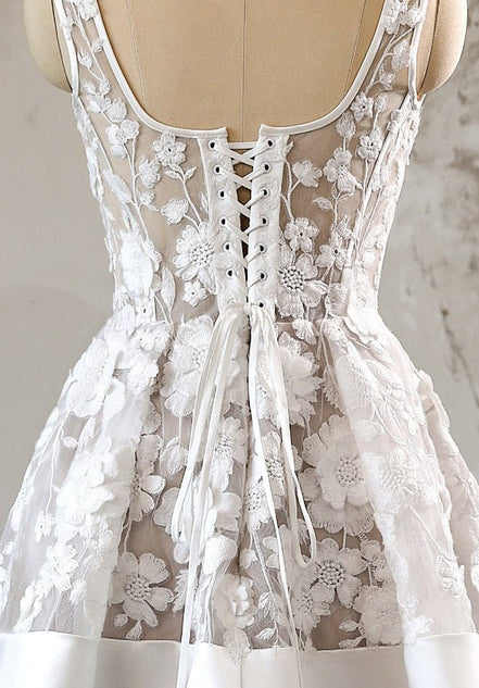 Deborah - Wedding Dress - Ivory & White