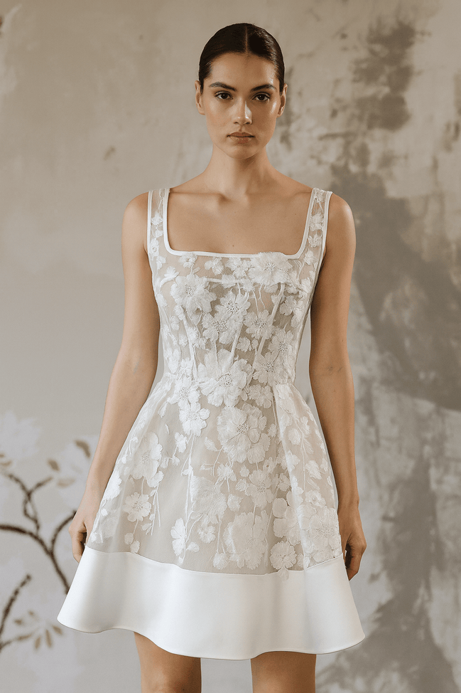 Deborah - Wedding Dress - Ivory & White