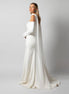Elara | Chiffon Neck Scarf - 14:200002130;200000063:200011422 - Bridal Veil - Ivory & White