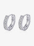 Elara | Moissanite Huggie Earrings - 101300244476714 - Jewellery - Ivory & White