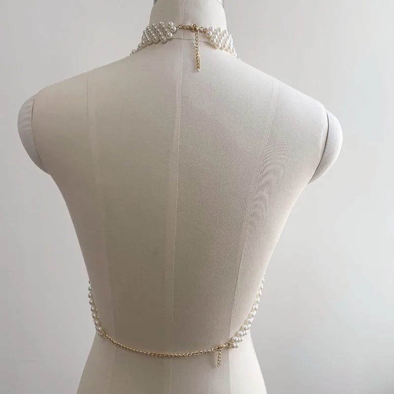 Elara Pearl Body Chain - 200001033:361180white;200007763:201336100 - Bridal Accessories - Ivory & White