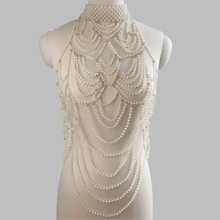 Elara Pearl Body Chain - 200001033:361180white;200007763:201336100 - Bridal Accessories - Ivory & White