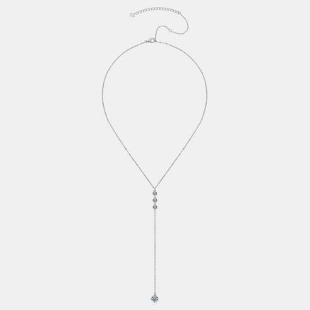 Elise | Moissanite Drop Pendant Necklace - 100500025751891 - Jewellery - Ivory & White