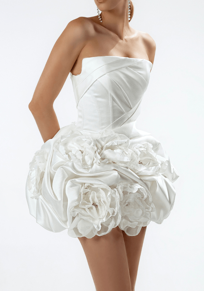 Elodie - Wedding Dress - Ivory & White