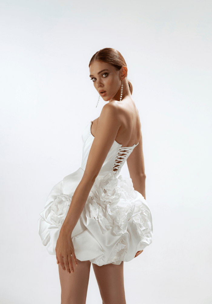 Elodie - Wedding Dress - Ivory & White