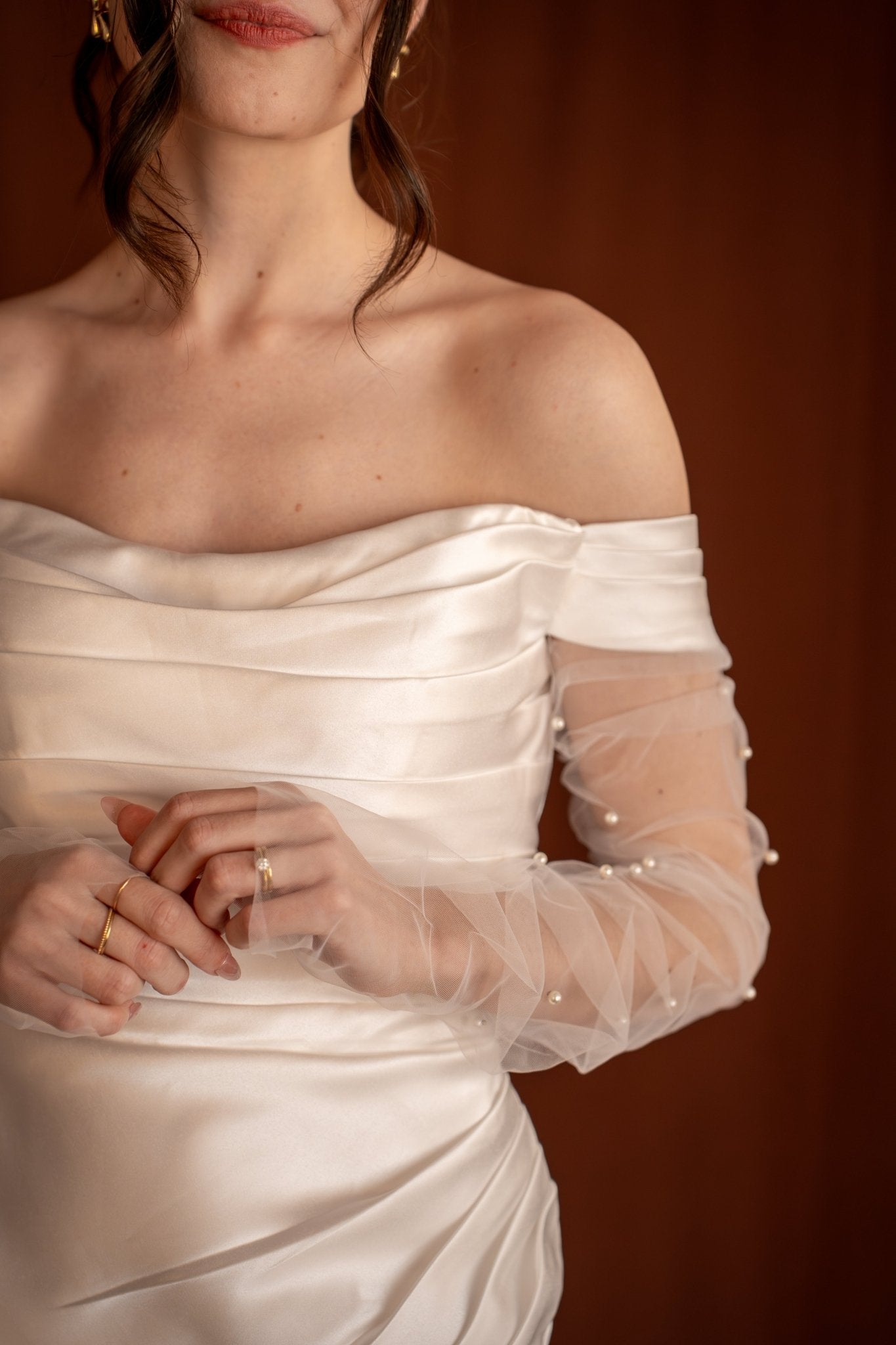 Elodie | Pearl Gloves - 14:29White;200007763:201336100 - Bridal Accessories - Ivory & White