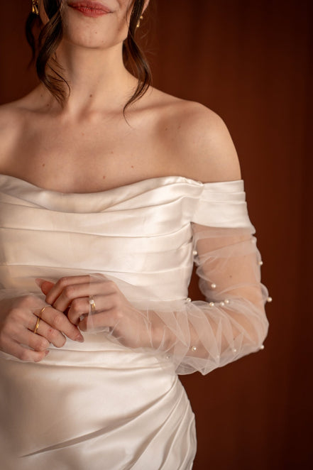 Elodie | Pearl Gloves - 14:29White;200007763:201336100 - Bridal Accessories - Ivory & White