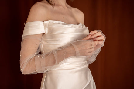 Elodie | Pearl Gloves - 14:29White;200007763:201336100 - Bridal Accessories - Ivory & White