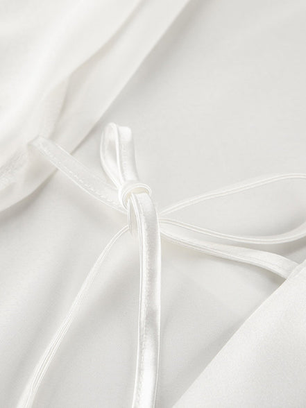Eloise | Cami & Lace Trim Cardigan & Shorts Lounge Set - 100100092228883 - Bridal Party Robes - Ivory & White