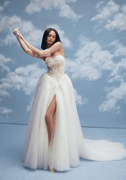 Fae - Wedding Dress - Ivory & White