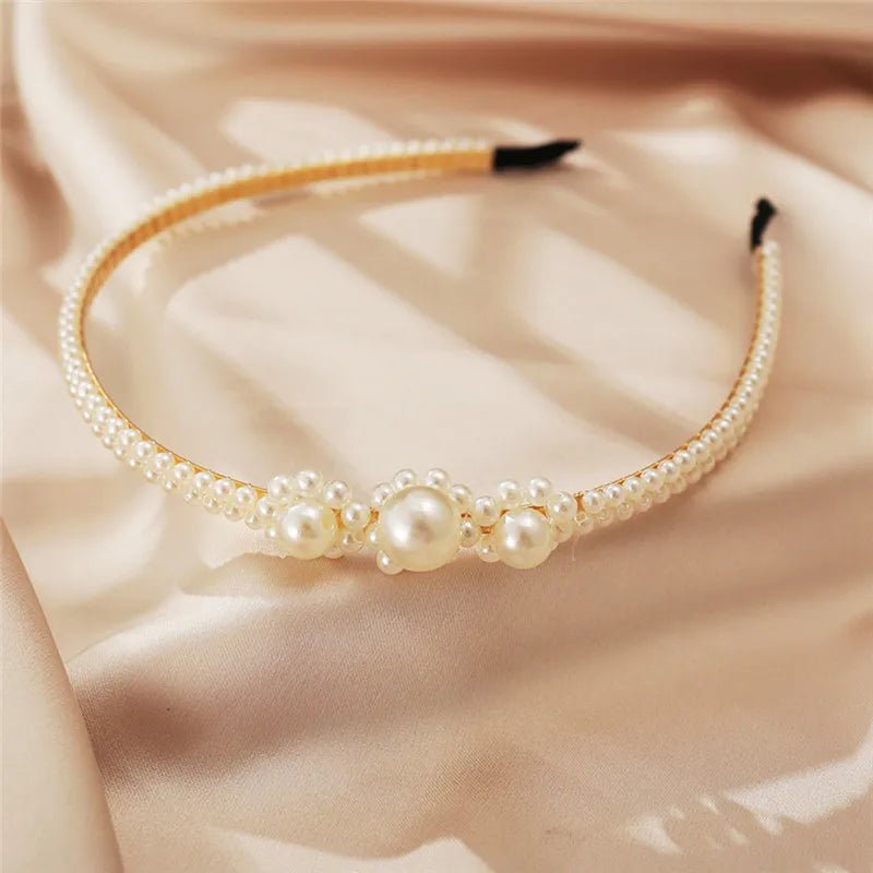Faux Pearl Headbands - 200001033:36118070143 - Bridal Accessories - Ivory & White