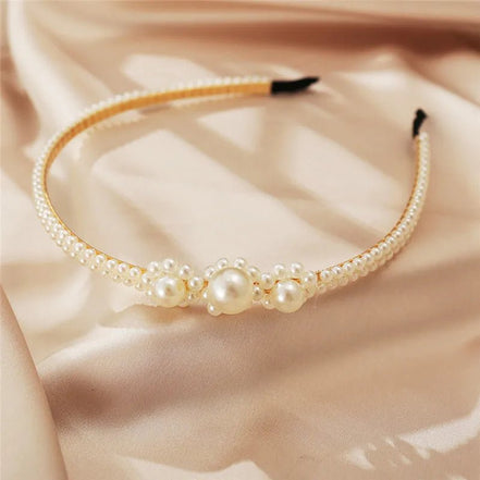 Faux Pearl Headbands - 200001033:36118070143 - Bridal Accessories - Ivory & White