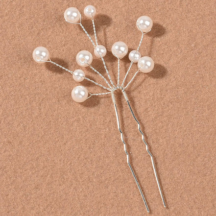 Felicity | Silver Hair Pins - 200001033:200003760Silver - Jewellery - Ivory & White