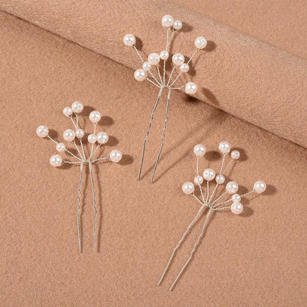 Felicity | Silver Hair Pins - 200001033:200003760Silver - Jewellery - Ivory & White