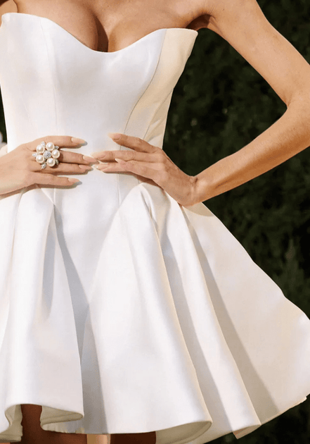 Frannie - Wedding Dress - Ivory & White