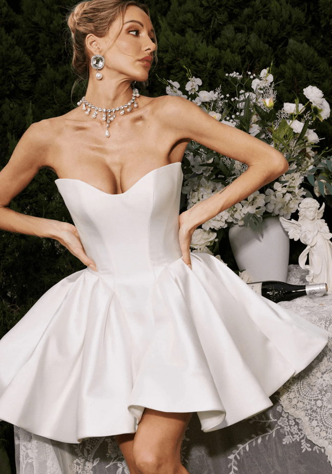 Frannie - Wedding Dress - Ivory & White