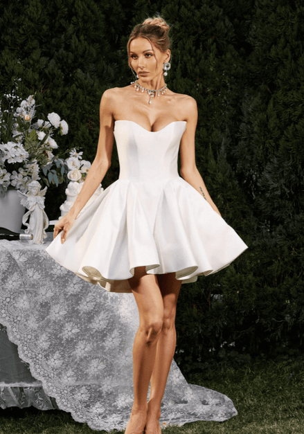 Frannie - Wedding Dress - Ivory & White