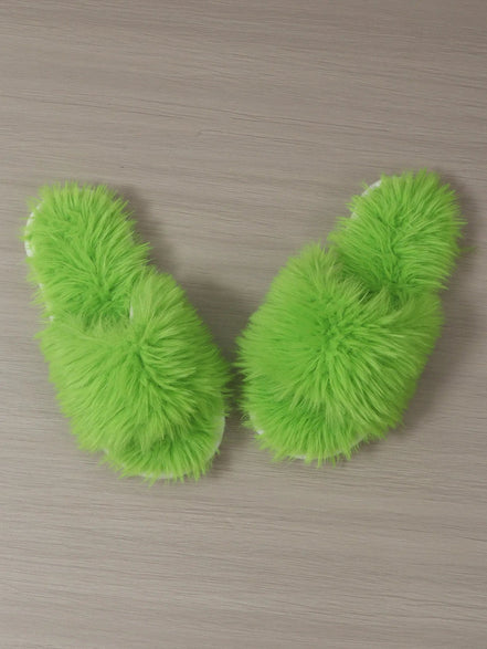 Frannie | Fur Slide Slippers - 14:771;200000124:201446563 - Bridal Accessories - Ivory & White