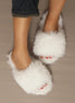 Frannie | Fur Slide Slippers - 14:771;200000124:201446563 - Bridal Accessories - Ivory & White