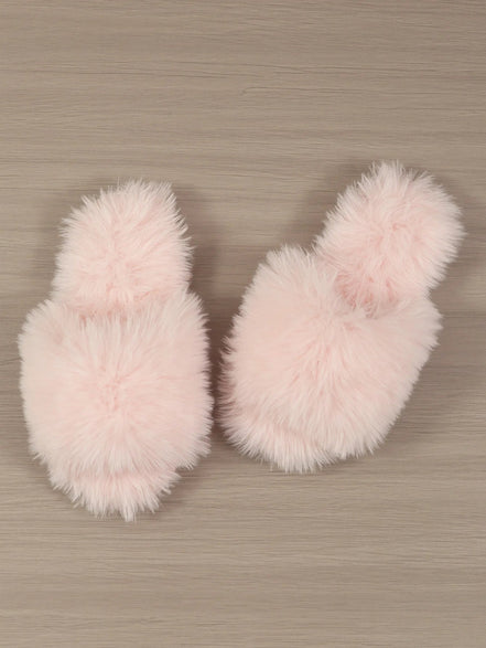 Frannie | Fur Slide Slippers - 14:771;200000124:201446563 - Bridal Accessories - Ivory & White