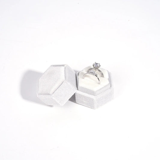 Gwendolyn Double Ring Box - 14:29 - Bridal Accessories - Ivory & White